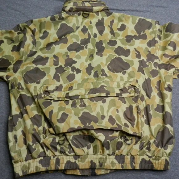 VINTAGE Hodgman Wading Jacket Size XL‎ Duck Frog Camo Nylon Fishing Lakestream - Picture 14 of 16